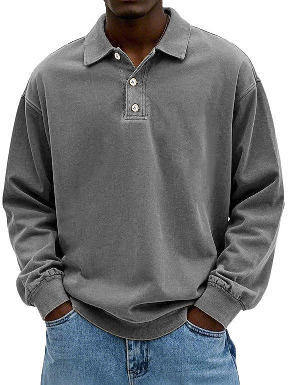 Image of Angus | Men's Long Sleeve Polo Shirt