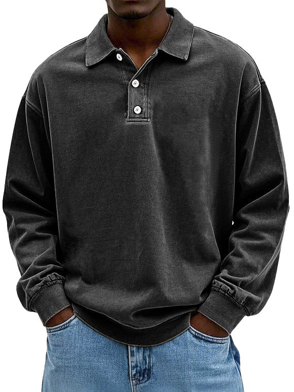 Image of Angus | Men's Long Sleeve Polo Shirt