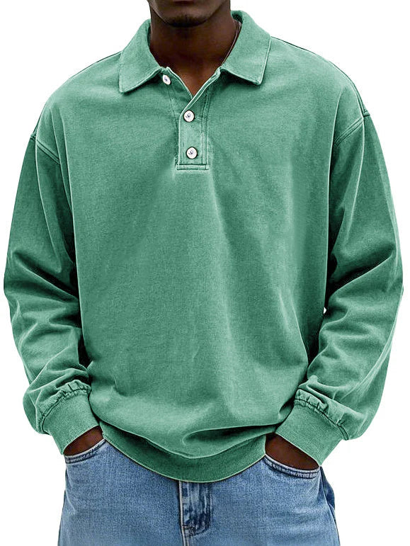 Image of Angus | Men's Long Sleeve Polo Shirt