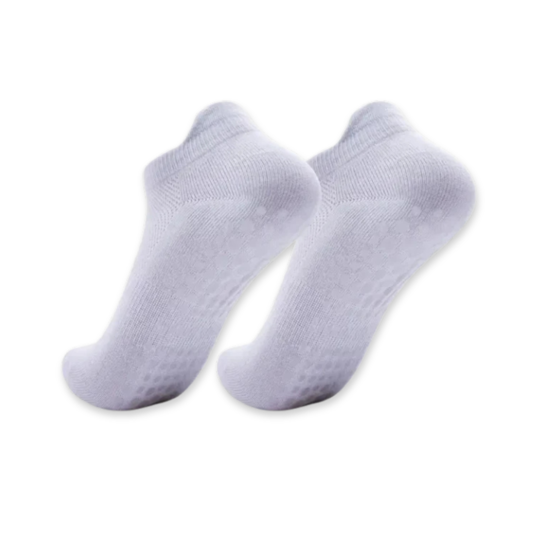 Anti-Slip Yoga and Pilates Socks, Black Elastic Material, Comfortable and Breathable