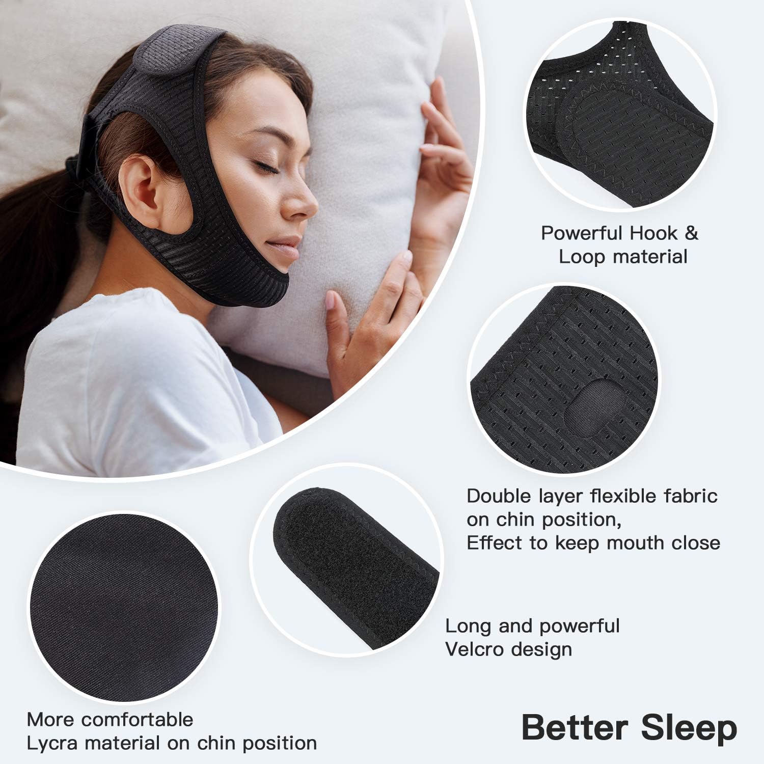 Anti-Snore Chin Strap for Sleep Apnea