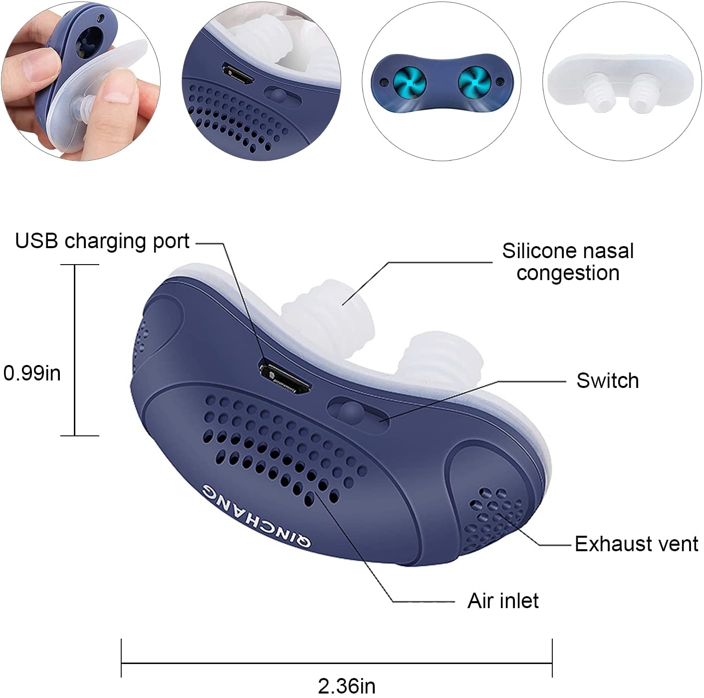 Anti-Snoring Device | Cordless, Maskless Micro-CPAP