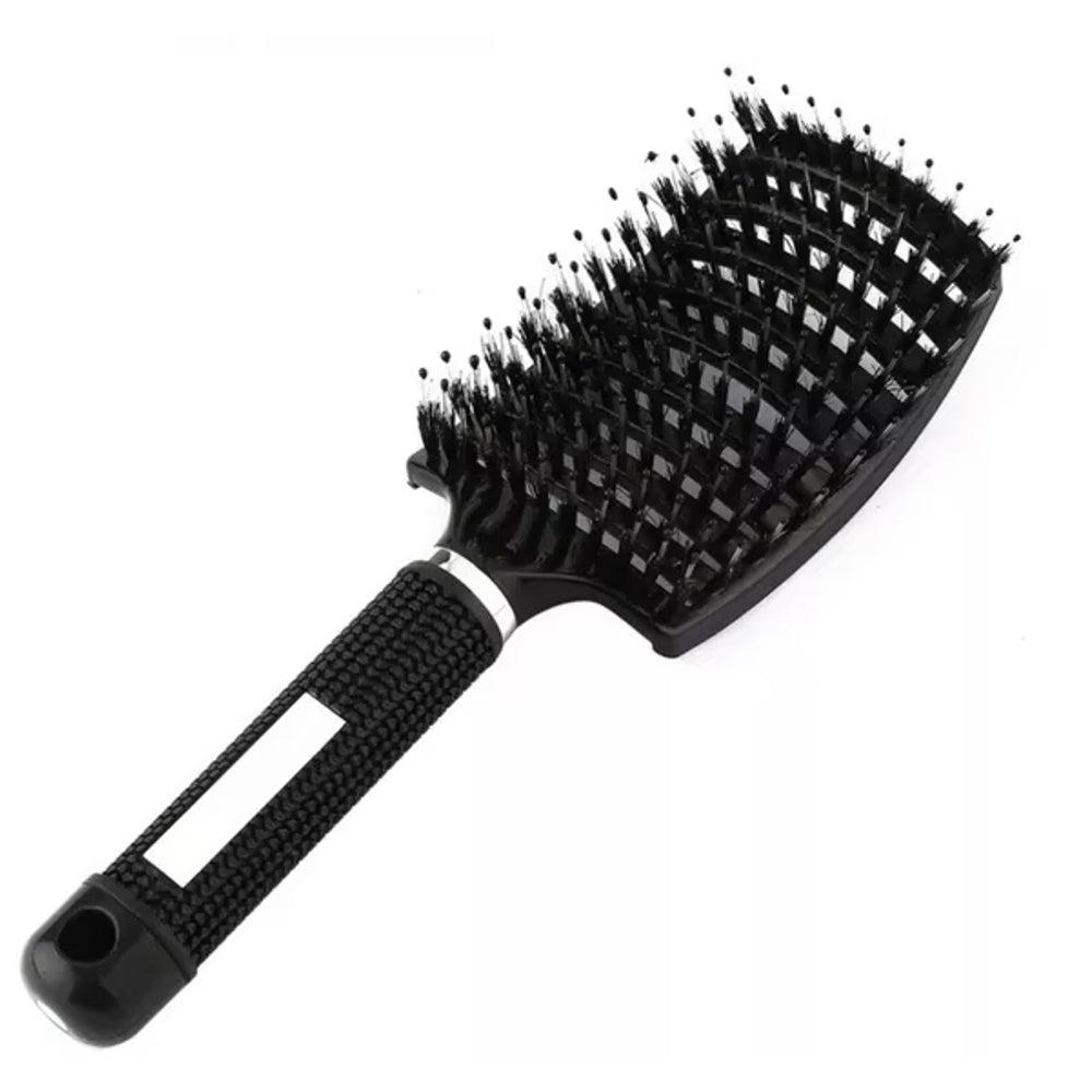 Anti-Tangle Hair Brush with Boar Bristles – Gentle on Wet and Dry Hair
