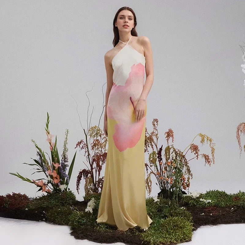 Image of April | Women's One Shoulder Maxi Dress