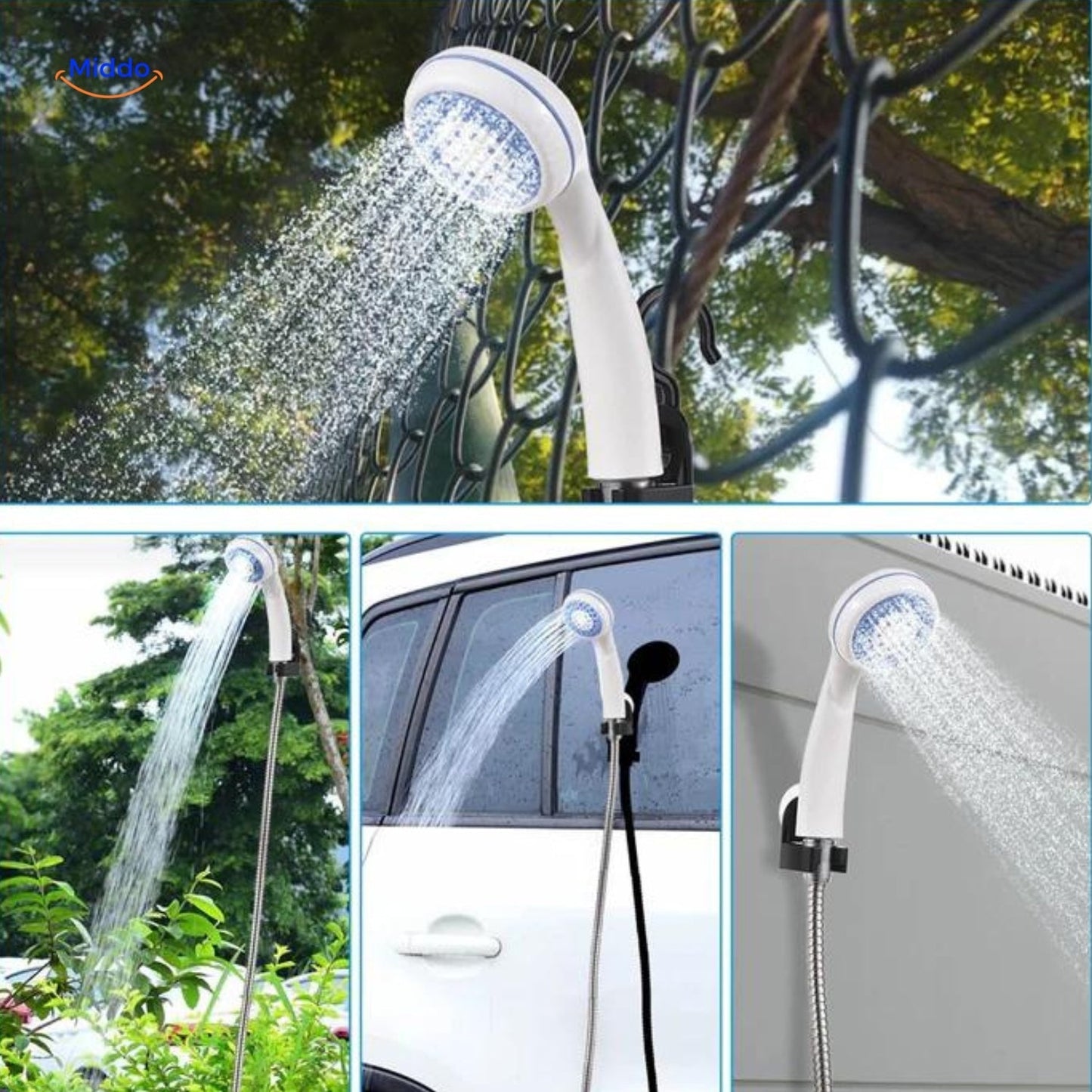 Aquacharge™ Portable Electric Shower: Ultimate USB Rechargeable Shower for Outdoor and Home Use