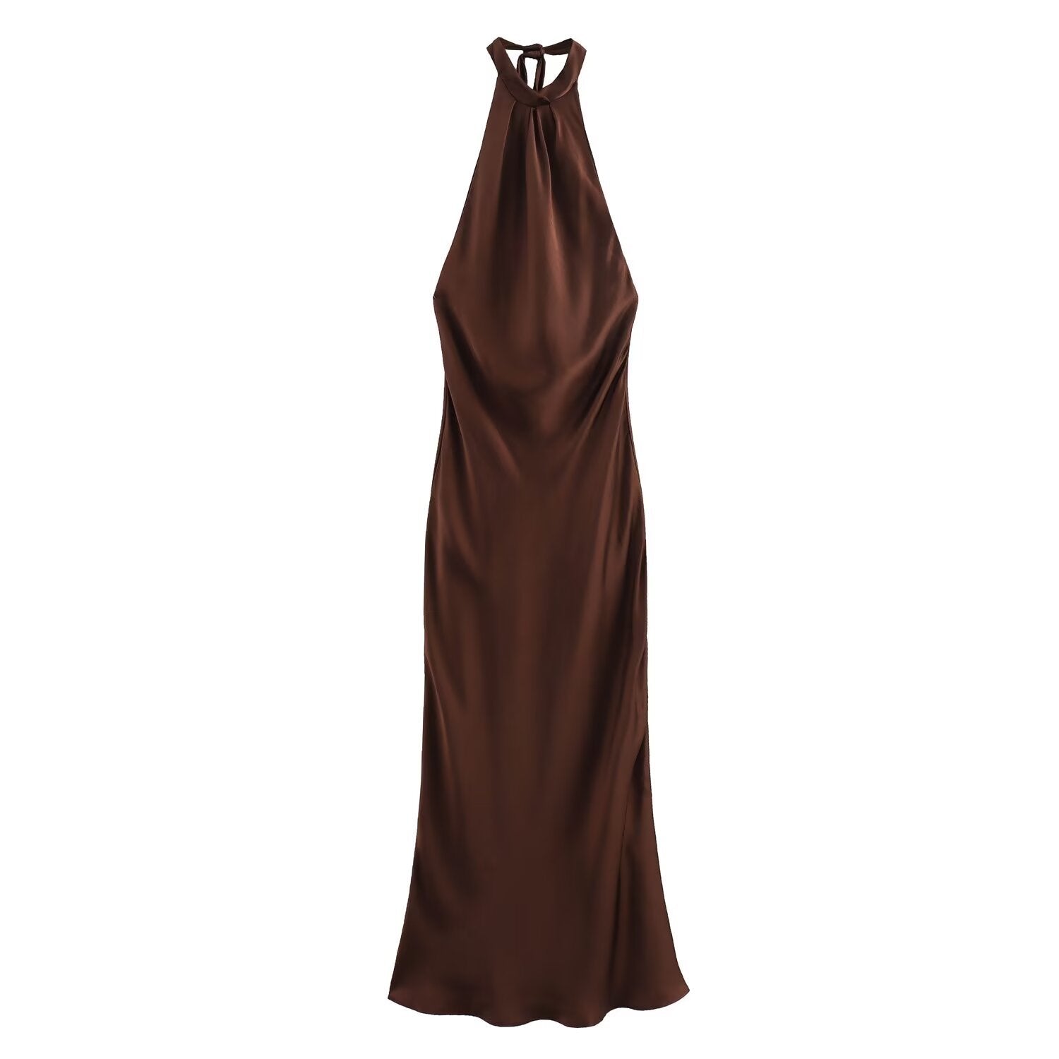 Image of Ashley | Women's Sleeveless Halter Maxi Dress