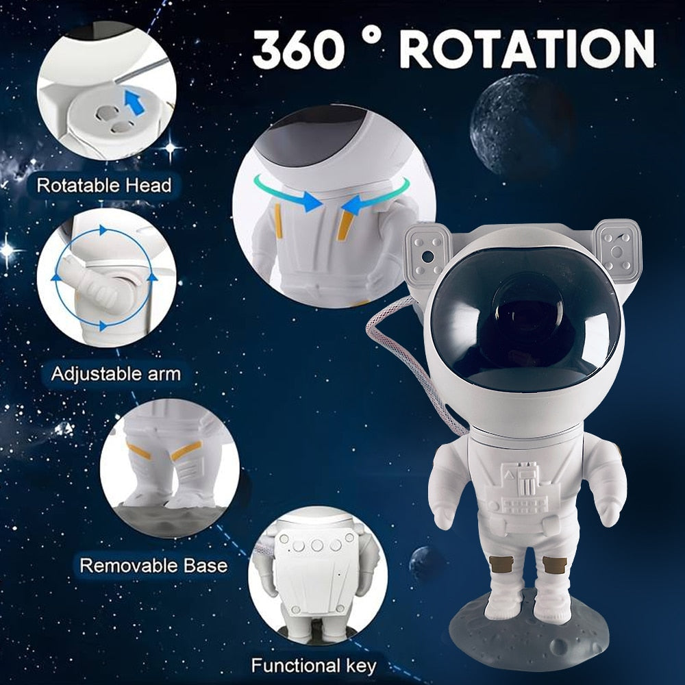 Astronaut Starry Sky Projector with Remote Control