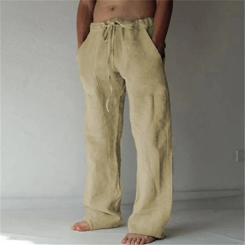 Image of Austin | Men's Drawstring Relaxed Chino Trousers
