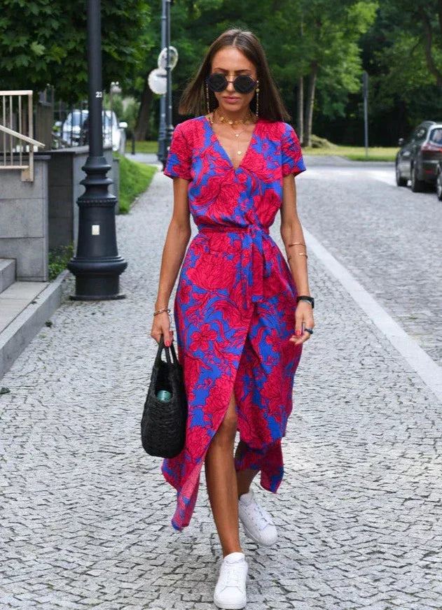 Image of Autumn | Women's Wrap Midi Dress