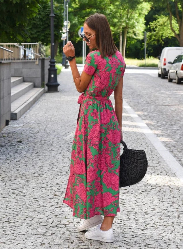 Image of Autumn | Women's Wrap Midi Dress