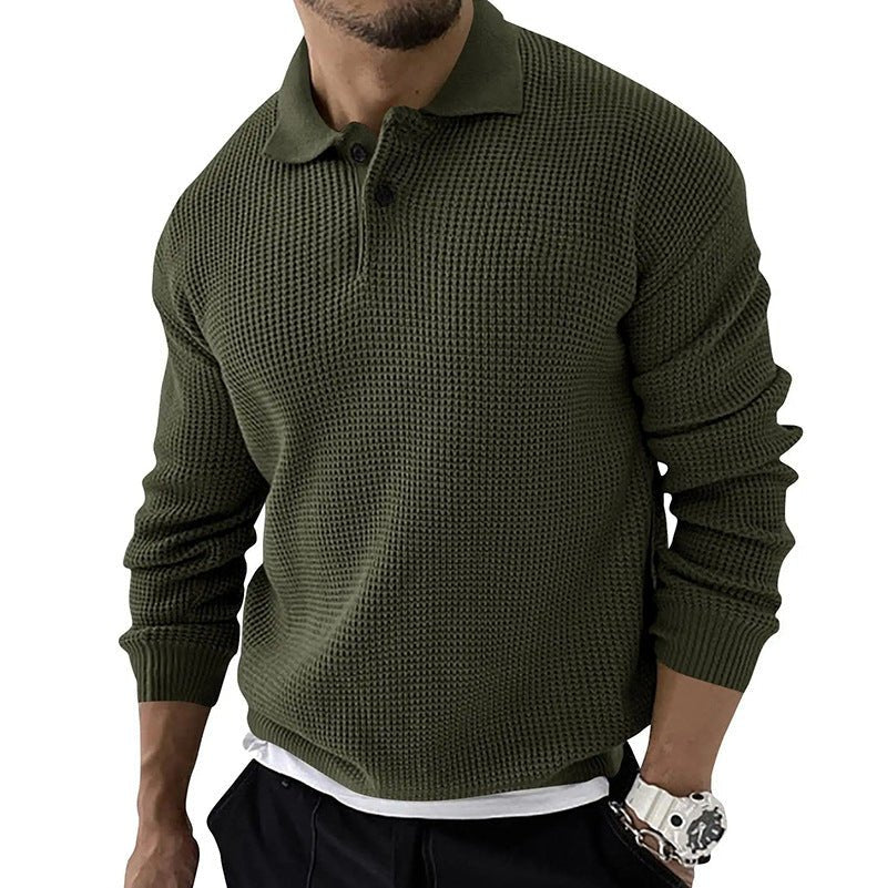 Image of Axel | Men's Button-Down Polo Sweater