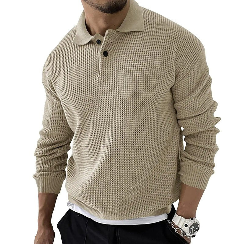 Image of Axel | Men's Button-Down Polo Sweater
