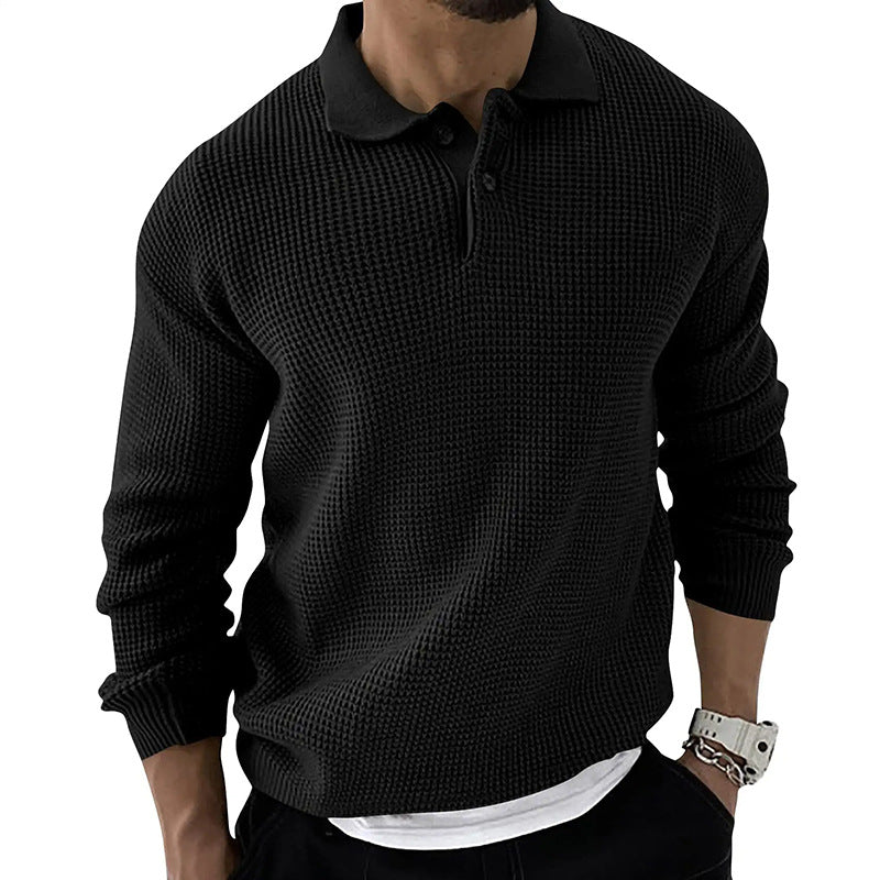 Image of Axel | Men's Button-Down Polo Sweater