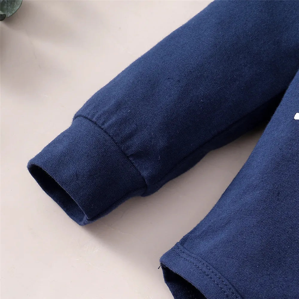 Baby Boys' Hoodie Jumpsuit & Pants Set - Cozy Spring Outfit