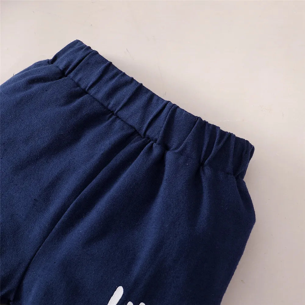 Baby Boys' Hoodie Jumpsuit & Pants Set - Cozy Spring Outfit