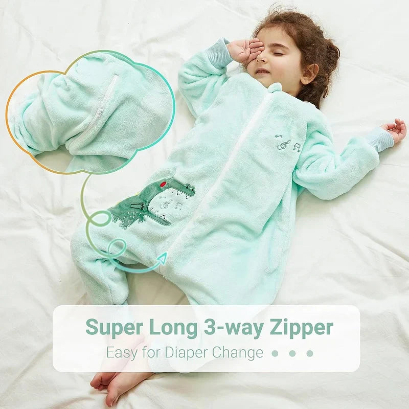Baby Cartoon Flannel Winter Warm Sleeping Bag