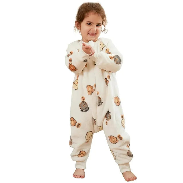 Baby Cartoon Flannel Winter Warm Sleeping Bag