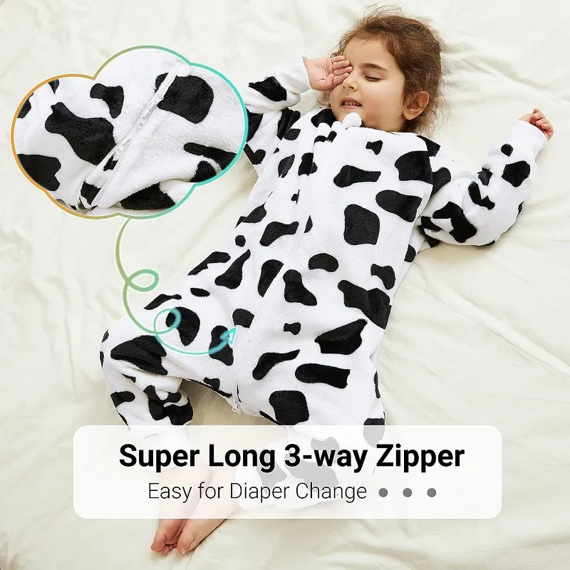 Baby Cartoon Flannel Winter Warm Sleeping Bag