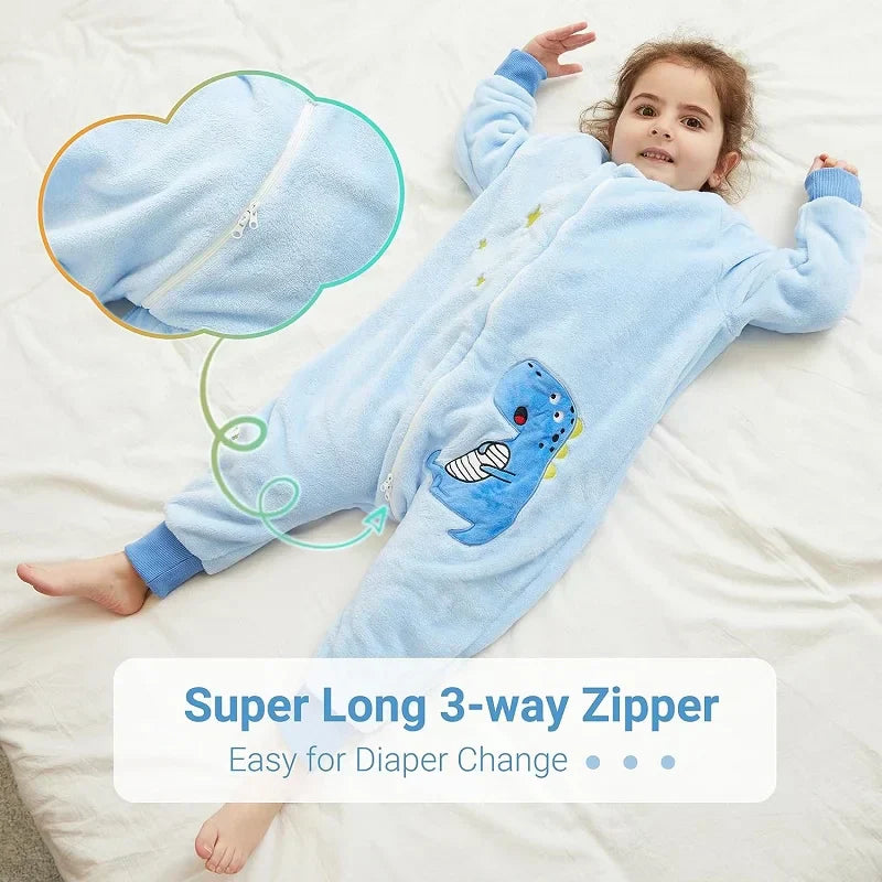 Baby Cartoon Flannel Winter Warm Sleeping Bag