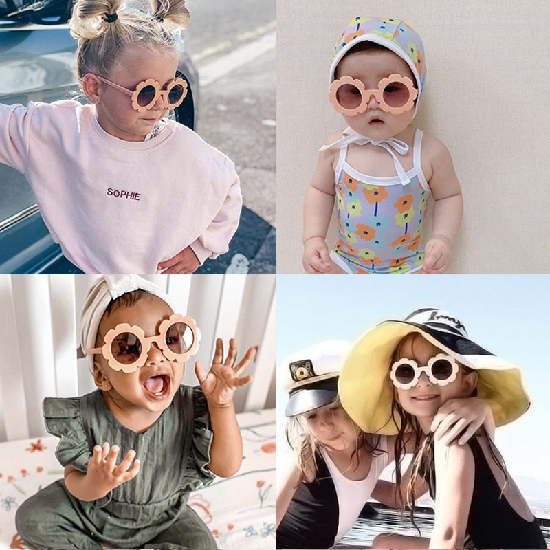 Baby Girls' UV Protection Round Sunglasses 0-6 Years