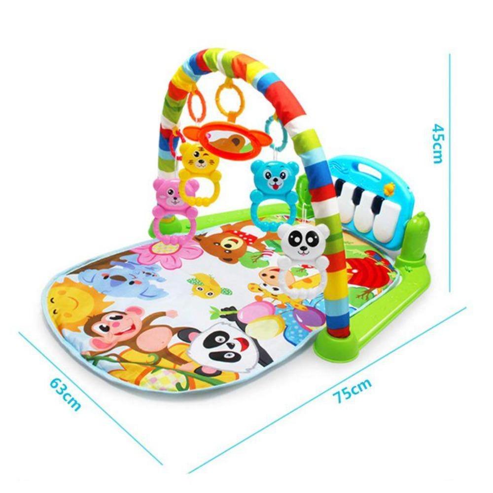 Baby's Activity Music Play Mat with Piano & Sensory Toys
