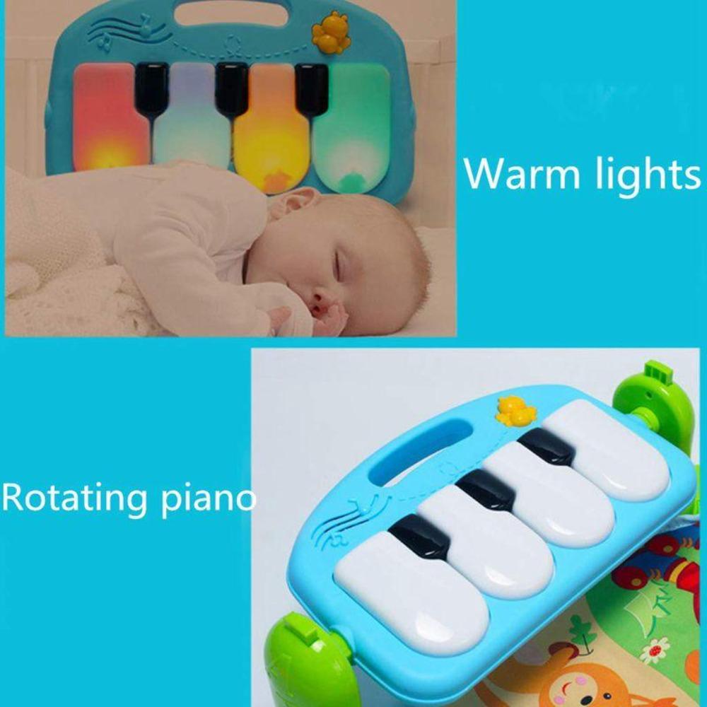 Baby's Activity Music Play Mat with Piano & Sensory Toys
