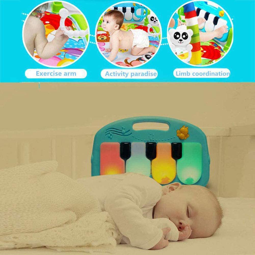 Baby's Activity Music Play Mat with Piano & Sensory Toys