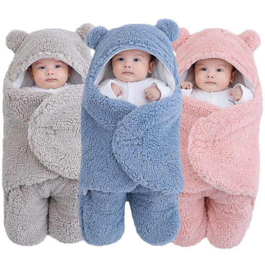Baby's Cozy Bear Swaddle Sleeping Bag