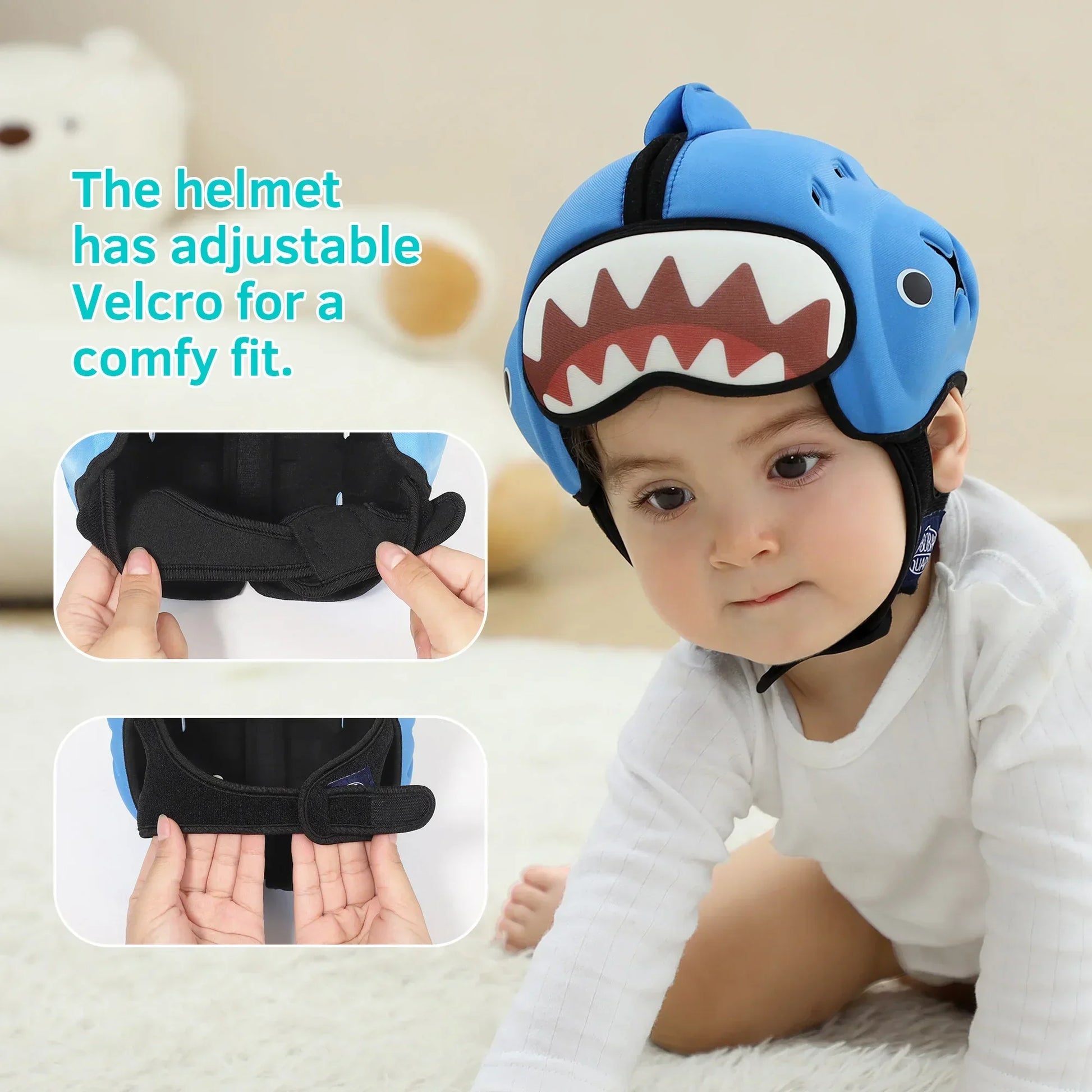Baby Safety Helmet for Crawling & Walking - Head Protection with Cute Designs