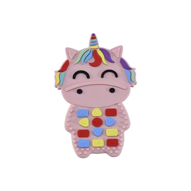 Baby Silicone Remote Control Teether for Soothing Gums