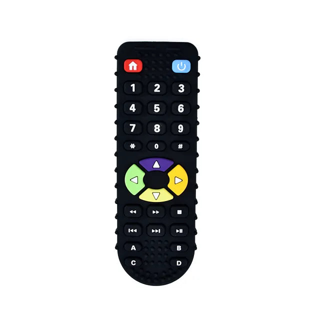 Baby Silicone Remote Control Teether for Soothing Gums