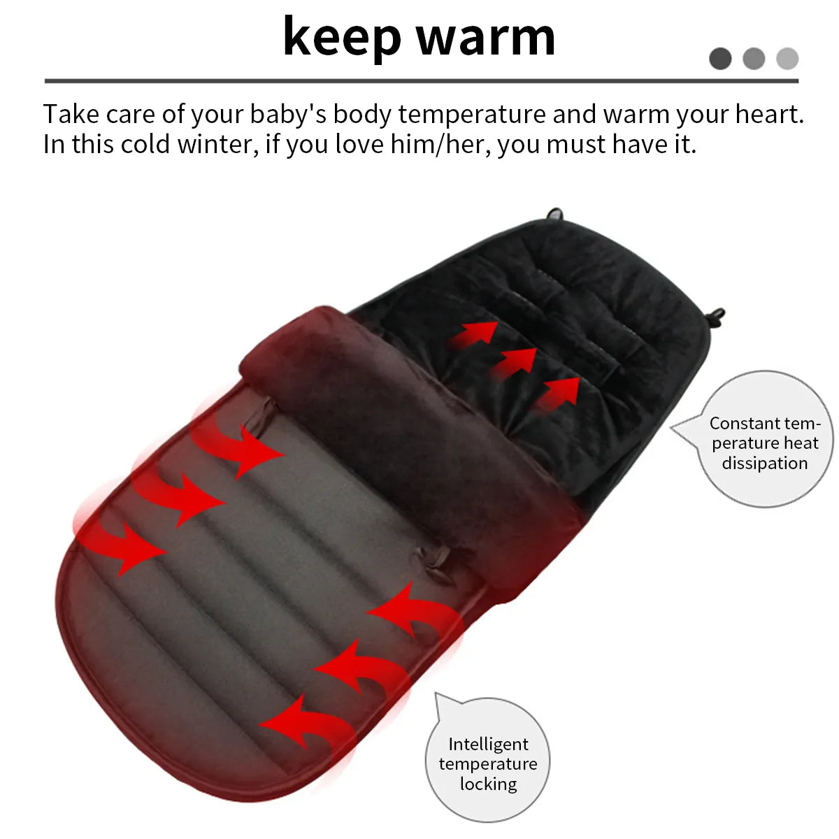 Baby Stroller Sleeping Bag - Winter Warm Footmuff for Newborns