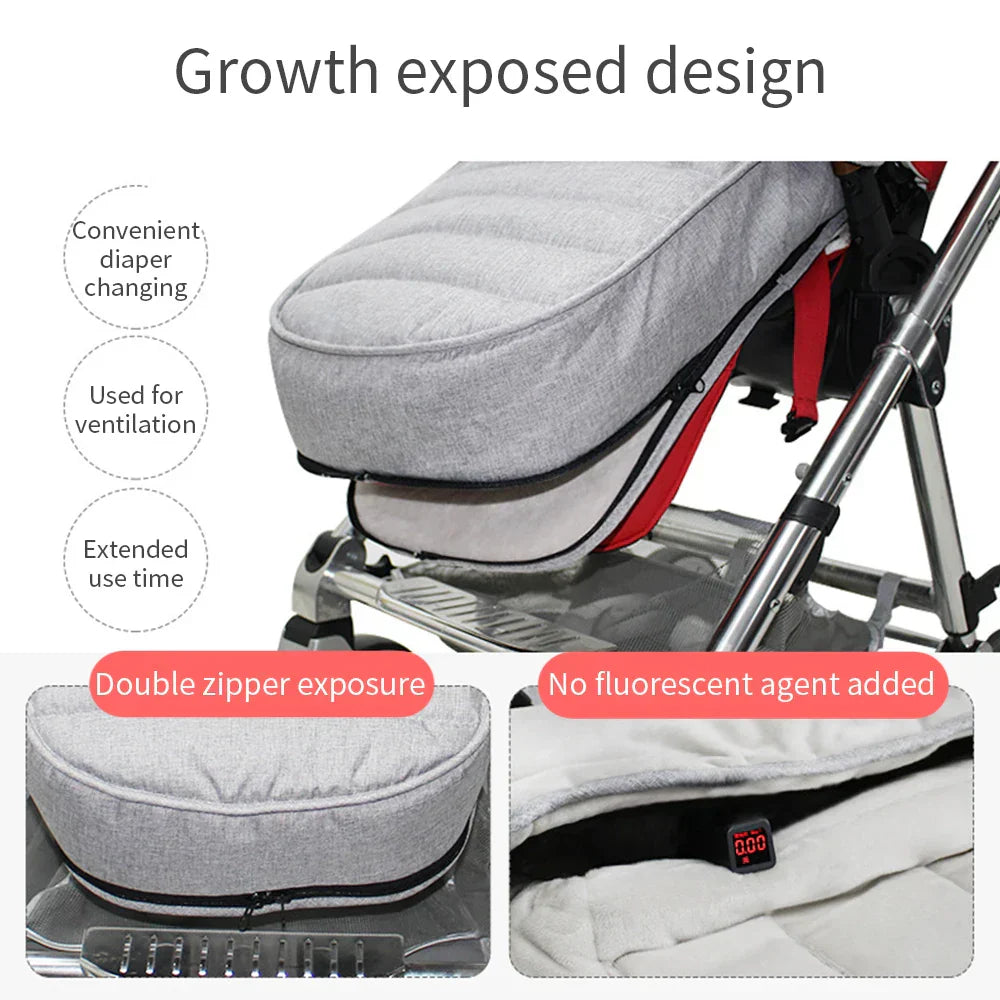 Baby Stroller Sleeping Bag - Winter Warm Footmuff for Newborns