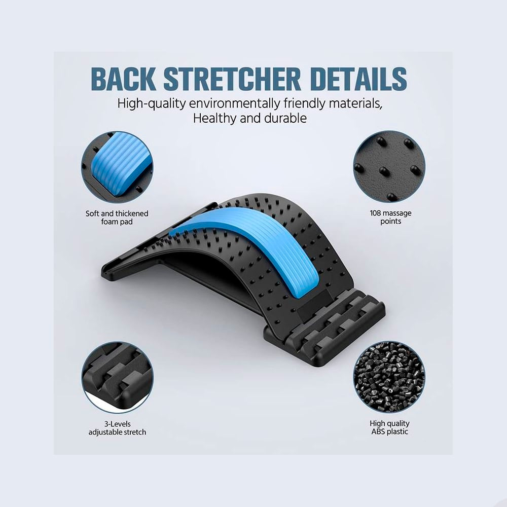 Back Stretcher and Lumbar Support - Massage and Pain Relief