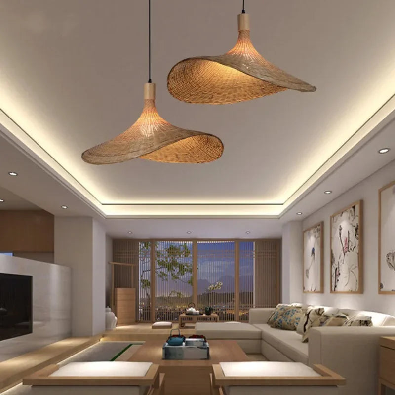 BambooHaven - Bamboo Woven Pendant Lamp