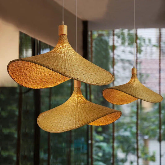 BambooHaven - Bamboo Woven Pendant Lamp