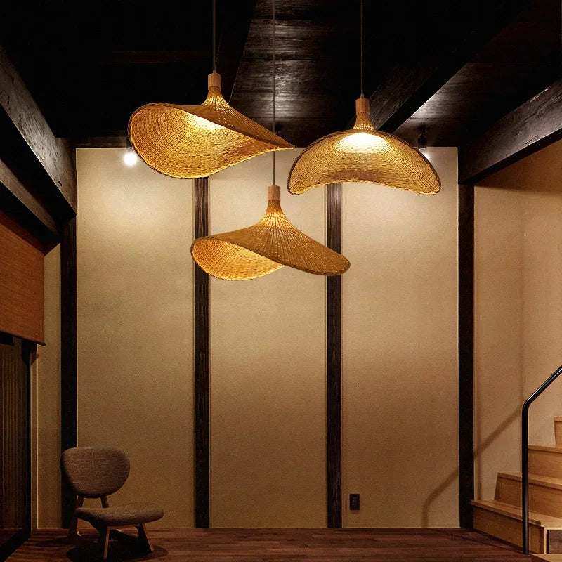 BambooHaven - Bamboo Woven Pendant Lamp