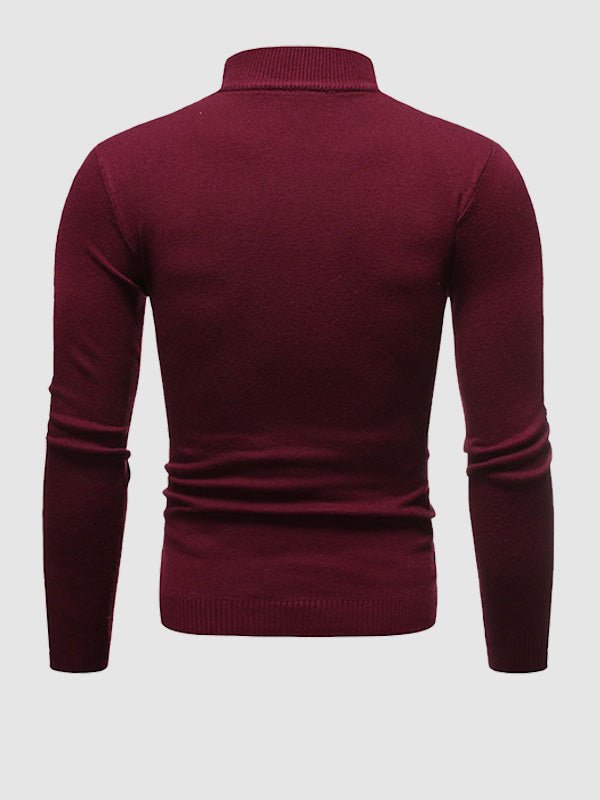 Image of Barney | Men's Slim Fit Turtleneck Sweater