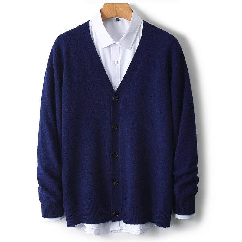 Image of Barry | Men's V-Neck Button-Down Cardigan
