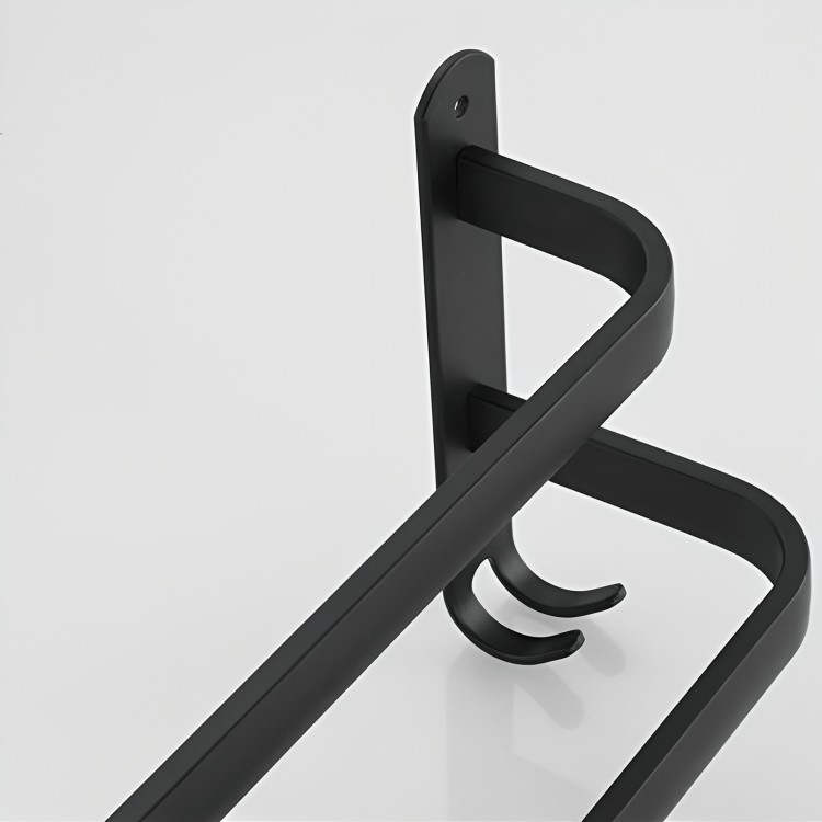 Bathroom Storage Shelf - FlexRack Wall-Mounted Towel Holder