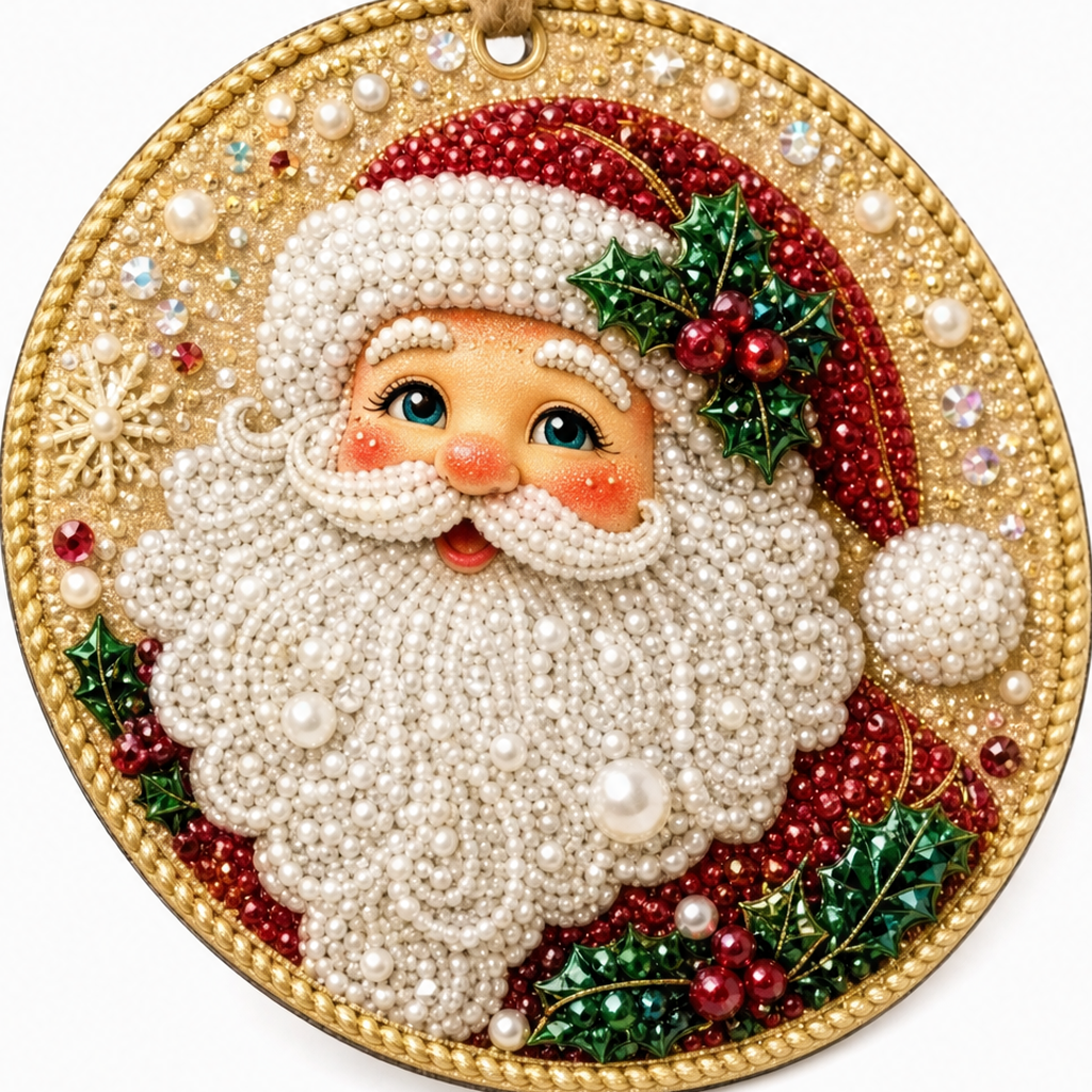 Beaded Gemstone Ornament Kit, Set of 6