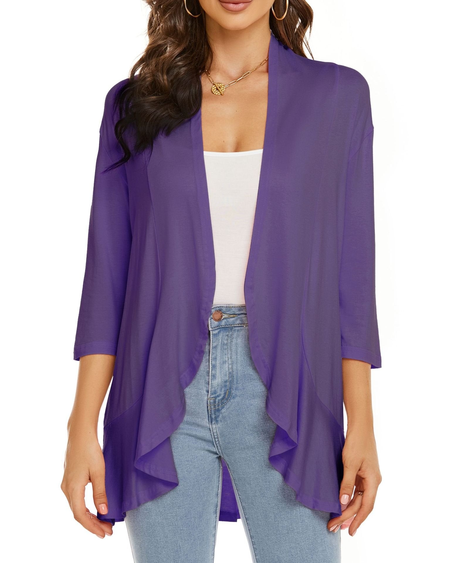 Bella | Women's Open Front Draped Cardigan – Susan Smith