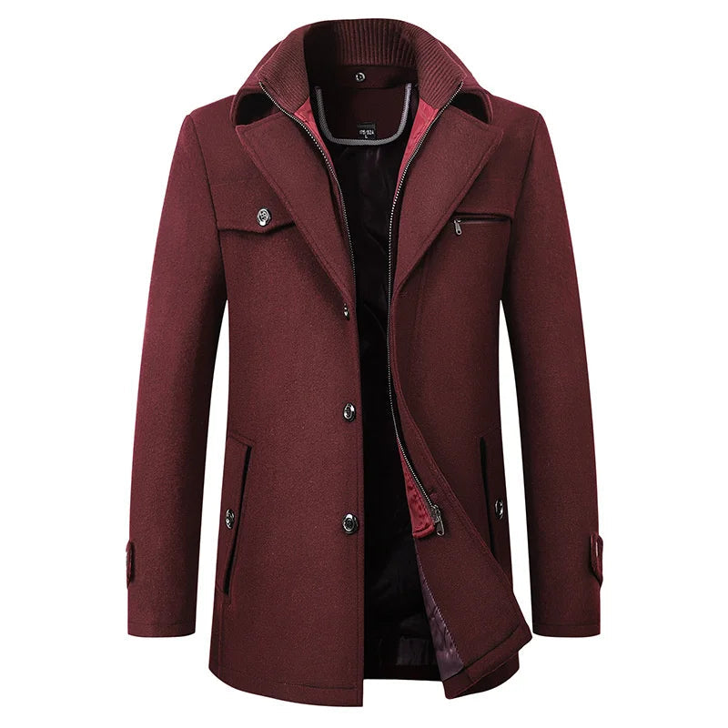 Image of Benny | Men's Mid-Length Pea Coat