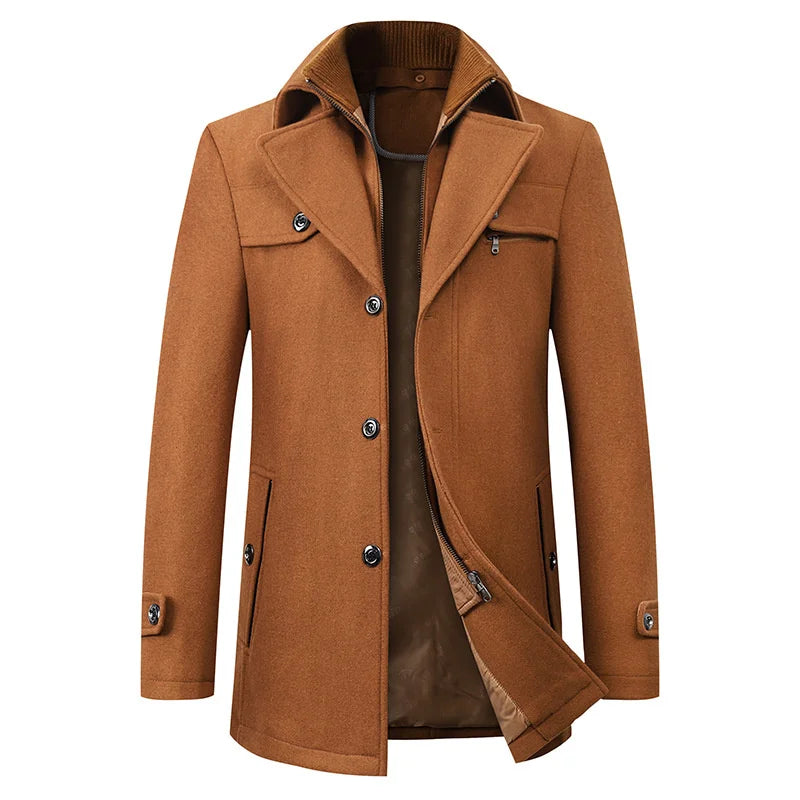 Image of Benny | Men's Mid-Length Pea Coat