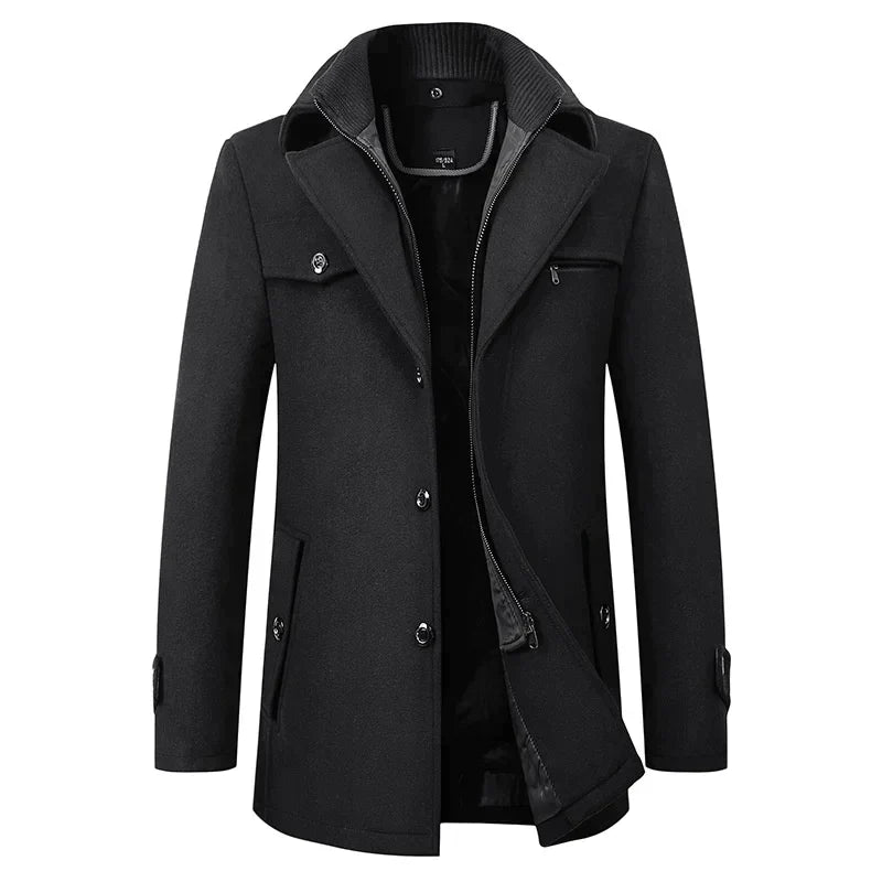 Image of Benny | Men's Mid-Length Pea Coat