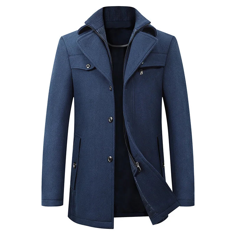 Image of Benny | Men's Mid-Length Pea Coat
