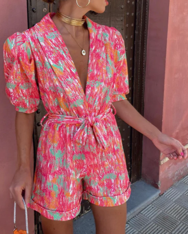 Image of Bernice | Women's Belted Two-Piece Set