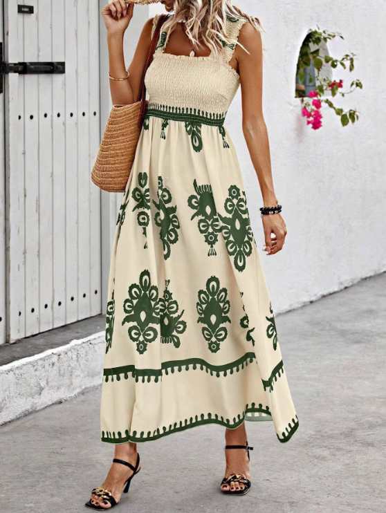 Image of Bernice | Women's Smocked Bodice Maxi Dress