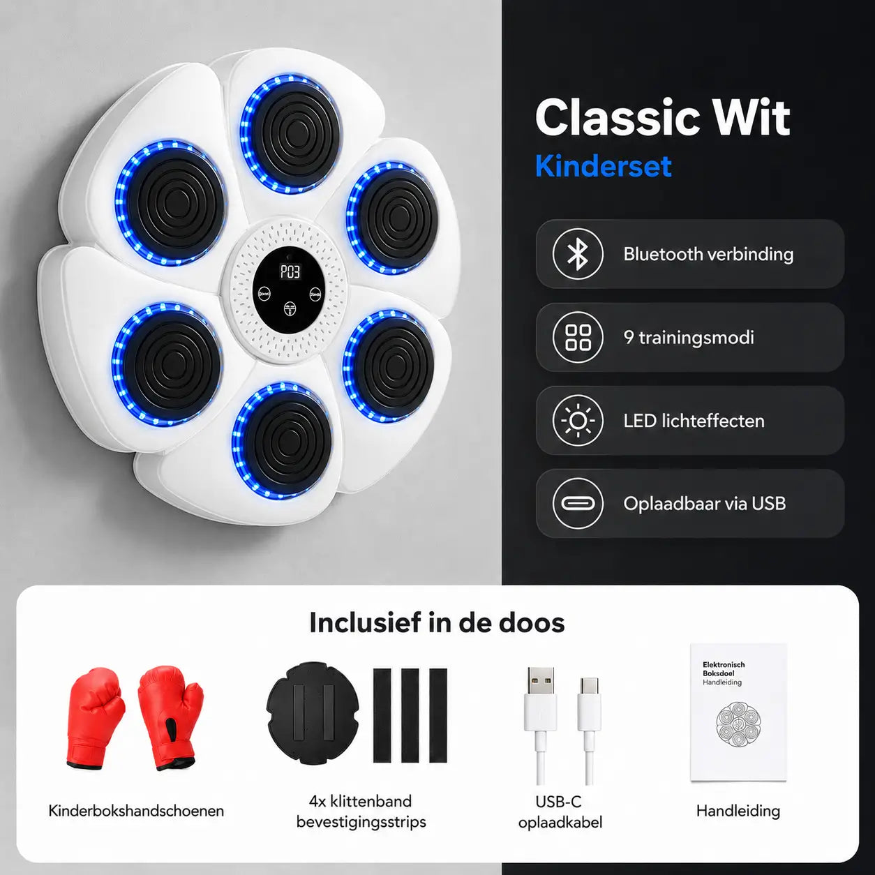 BoxPro™ Smart Music Boxing Machine – Interactive Boxing for Home