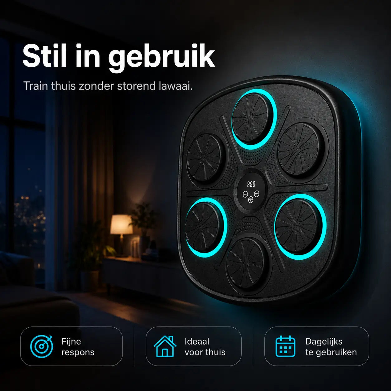 BoxPro™ Smart Music Boxing Machine – Interactive Boxing for Home